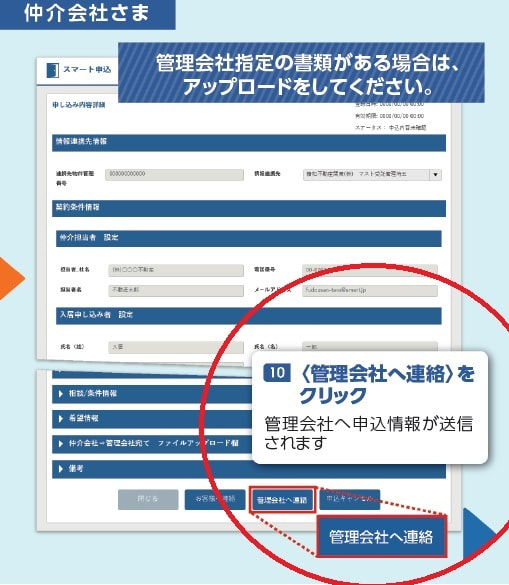 管理会社へ連絡